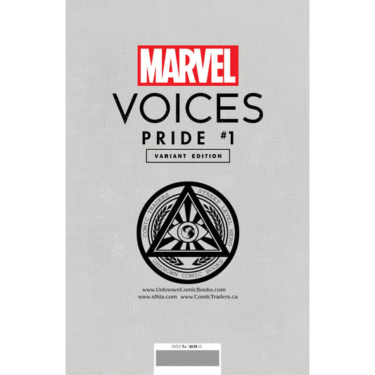MARVELS VOICES PRIDE #1 UNKNOWN COMICS TYLER KIRKHAM EXCLUSIVE VAR (06/23/2021) - Plastic Empire