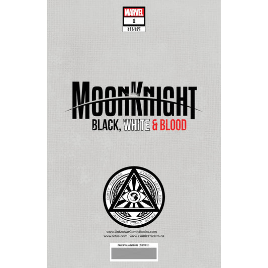 MOON KNIGHT: BLACK, WHITE & BLOOD 1 UNKNOWN COMICS CREEES EXCLUSIVE VIRGIN VAR (05/11/2022) - Plastic Empire