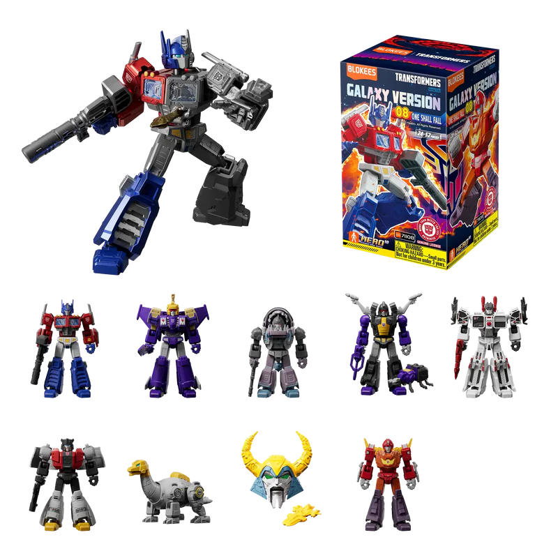 Blokees Transformers Galaxy Version Series 08 One Shall Fall Model Kit Blind Box
