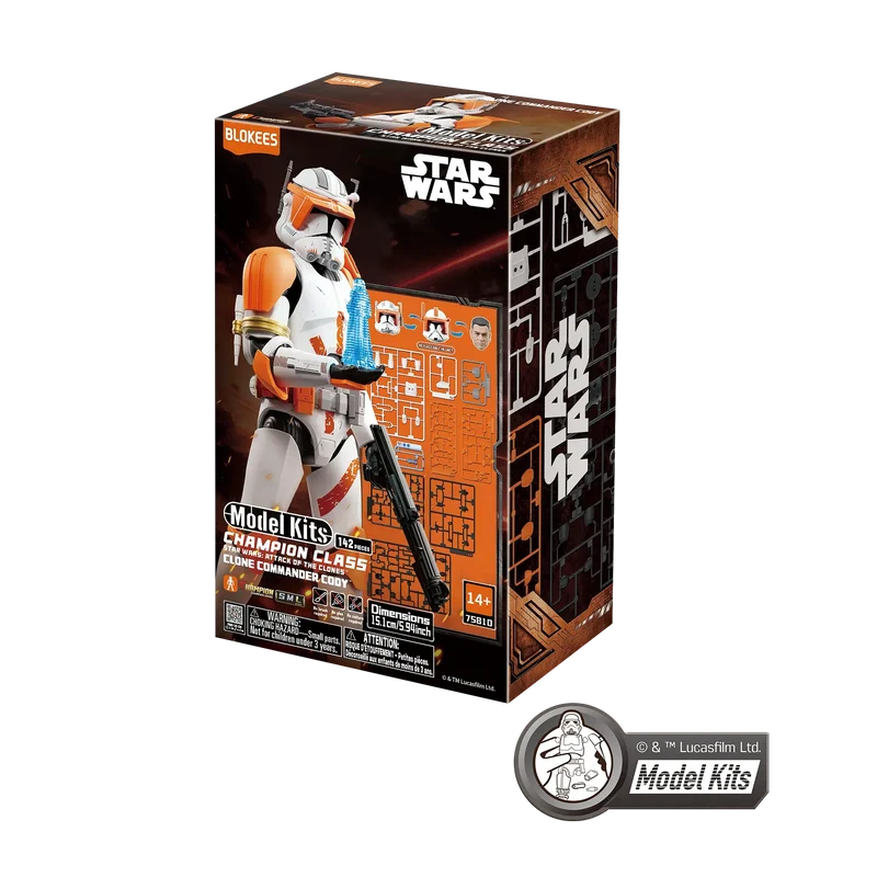 Blokees Champion Class Star Wars Clone Commander Cody Model Kit