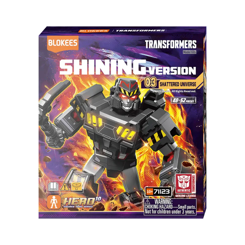 Blokees Transformers Shining Version Series 03 Shattered Universe Model Kit Blind Box