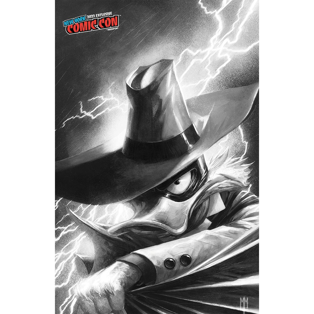 NEGADUCK #1 UNKNOWN COMICS MARCO MASTRAZZO EXCLUSIVE B&W NYCC VIRGIN VAR (10/25/2023) - Plastic Empire