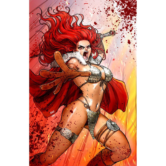 RED SONJA 2023 #3 UNKNOWN COMICS ZHUO | SZERDY EXCLUSIVE NYCC BLOODY VIRGIN VAR (10/25/2023)