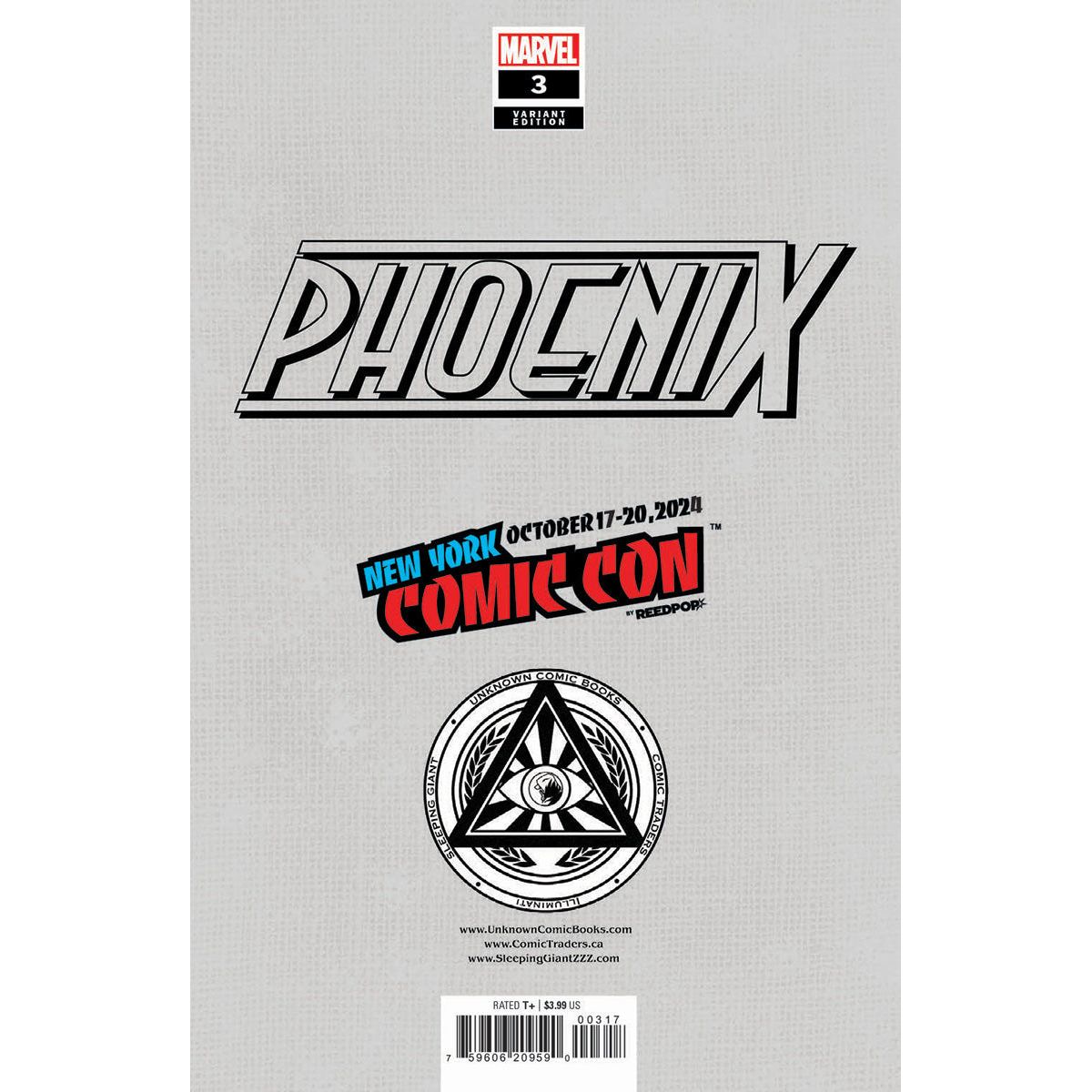 [Signed by Nathan Szerdy] [FOIL] PHOENIX #3 UNKNOWN COMICS EXCLUSIVE NATHAN SZERDY VIRGIN VAR [IN STOCK]