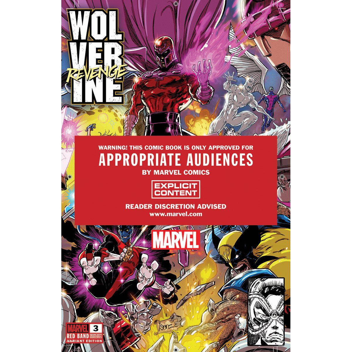 [2 PACK] WOLVERINE REVENGE #3 RED BAND UNKNOWN COMICS KAARE ANDREWS CONNECTING COVER EXCLUSIVE VAR [POLYBAGGED] EXPLICIT CONTENT (10/30/2024)