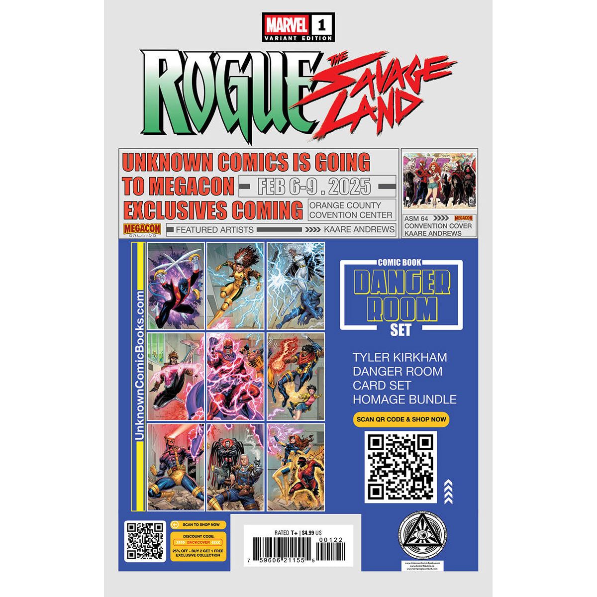 [Signed by Nathan Szerdy] Rogue: The Savage Land #1 Unknown Comics Nathan Szerdy Exclusive Virgin Var (06/2025)