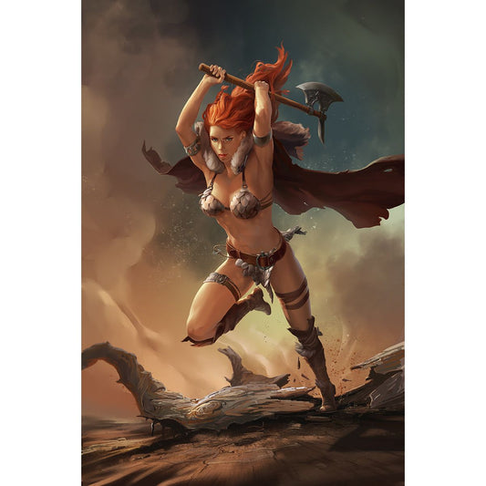 INVINCIBLE RED SONJA #2 UNKNOWN COMICS ELSA KROESE EXCLUSIVE VIRGIN VAR (06/02/2021) - Plastic Empire