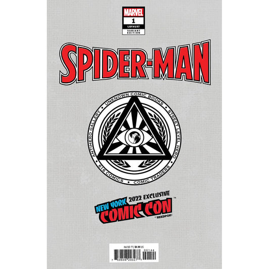 SPIDER-MAN #1 UNKNOWN COMICS SABINE RICH NYCC 2022 EXCLUSIVE VIRGIN VAR (10/05/2022) - Plastic Empire