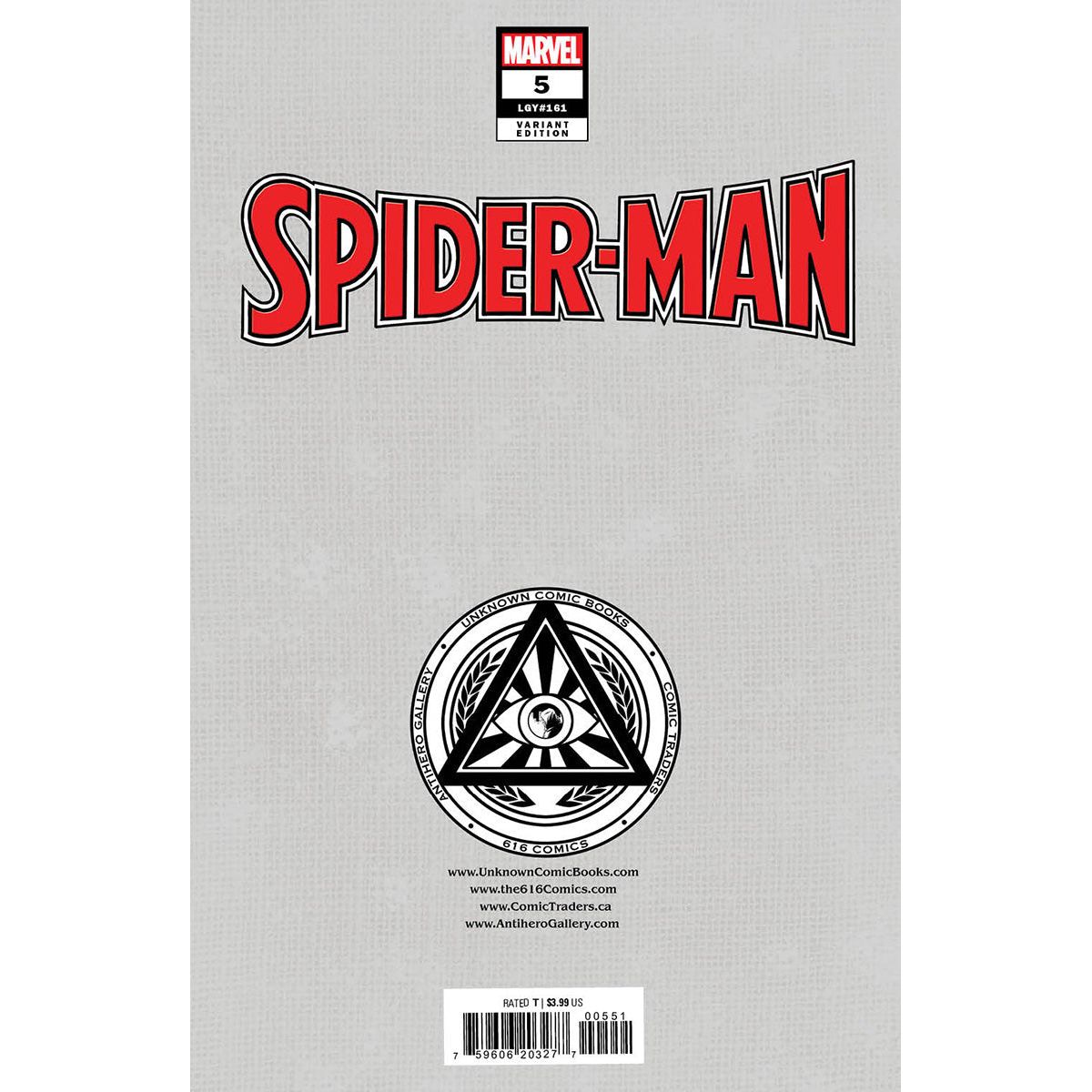 SPIDER-MAN #5 UNKNOWN COMICS DELL'OTTO EXCLUSIVE VAR (02/15/2023) - Plastic Empire