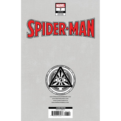 SPIDER-MAN #7 2ND PRINTING UNKNOWN COMICS NICOLETTA BALDARI EXCLUSIVE VAR (05/17/2023) - Plastic Empire