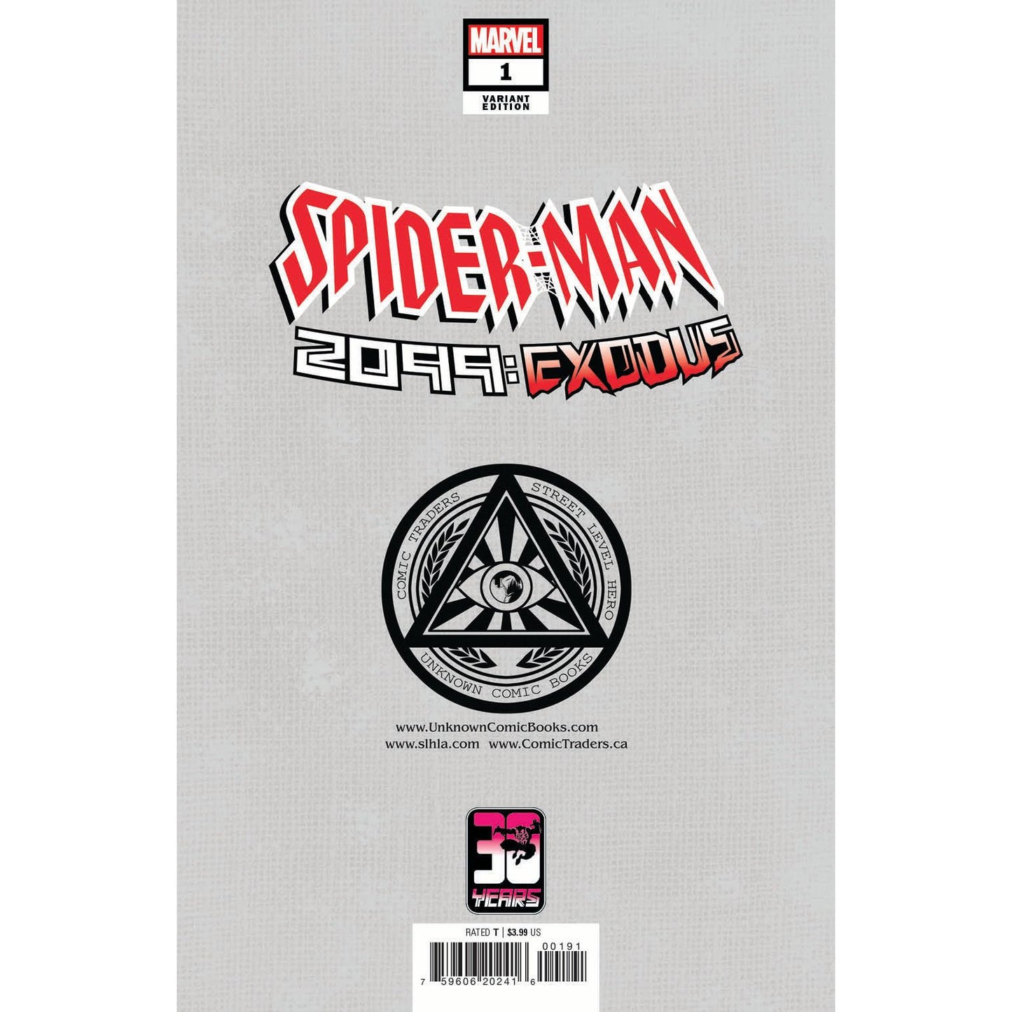 SPIDER-MAN 2099: EXODUS #1 UNKNOWN COMICS ALAN QUAH EXCLUSIVE VAR (05/25/2022) - Plastic Empire