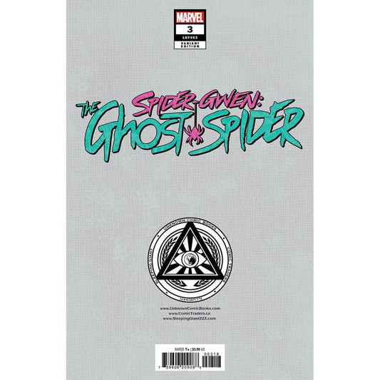 SPIDER-GWEN: THE GHOST-SPIDER #3 UNKNOWN COMICS EJIKURE VIRGIN EXCLUSIVE VAR (07/31/2024) - Plastic Empire