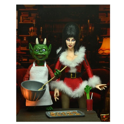 NECA Elvira Very Scary Xmas Clothed 8-Inch Scale Action Figure