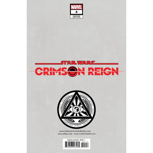 STAR WARS: CRIMSON REIGN 4 UNKNOWN COMICS TYLER KIRKHAM EXCLUSIVE VIRGIN VAR (04/06/2022) (04/27/2022) - Plastic Empire
