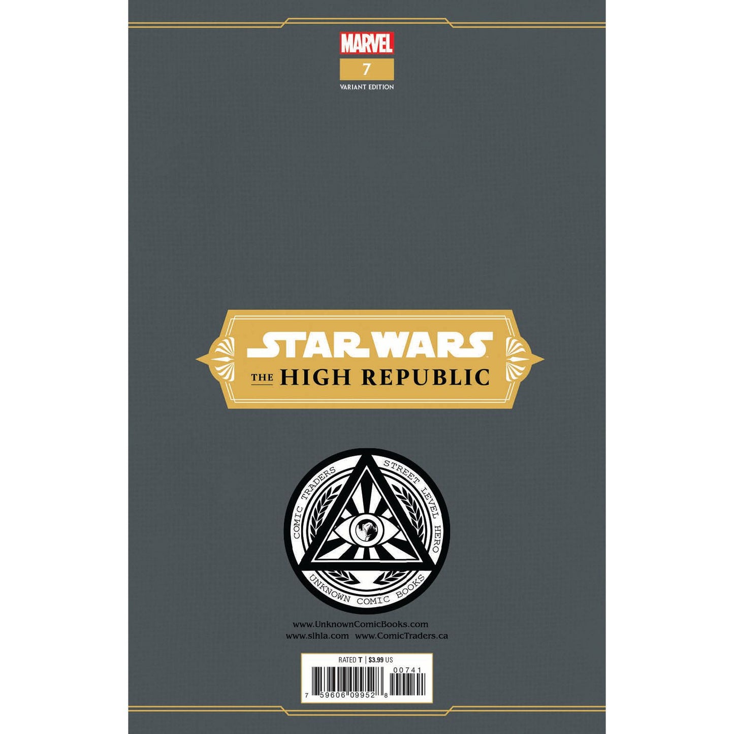 STAR WARS HIGH REPUBLIC #7 UNKNOWN COMICS MARCO TURINI EXCLUSIVE VAR (07/28/2021)