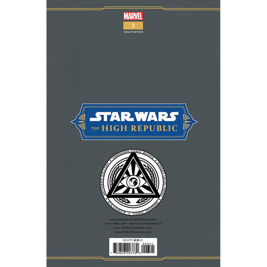 STAR WARS: THE HIGH REPUBLIC #3 UNKNOWN COMICS TYLER KIRKHAM EXCLUSIVE VIRGIN VAR (12/28/2022)