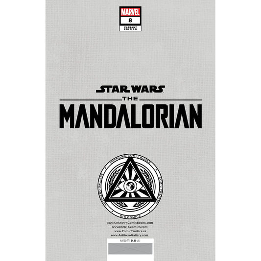 STAR WARS: THE MANDALORIAN #8 UNKNOWN COMICS TYLER KIRKHAM EXCLUSIVE VAR (03/01/2023)