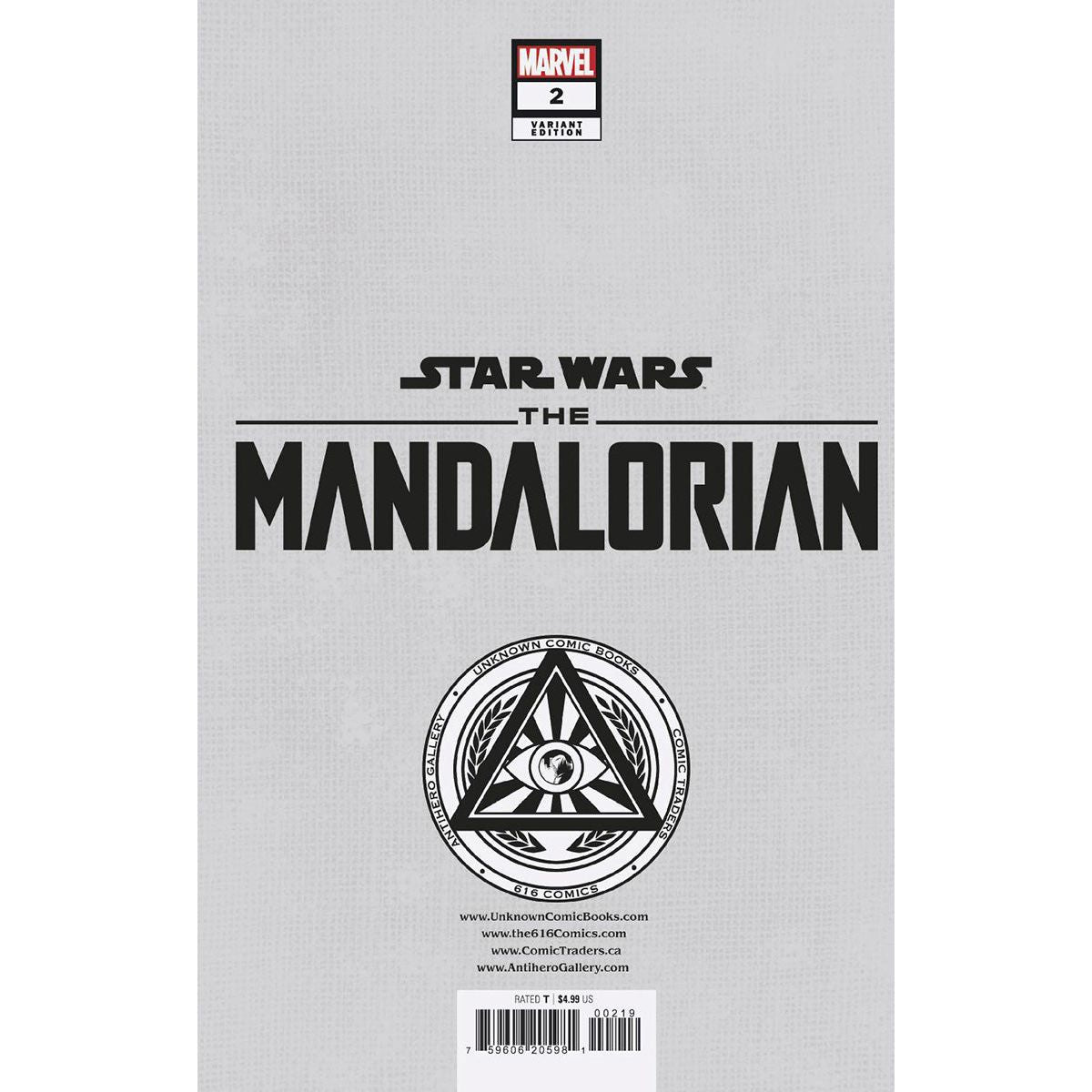 [Signed by Tyler Kirkham] STAR WARS: THE MANDALORIAN SEASON 2 #2 UNKNOWN COMICS TYLER KIRKHAM EXCLUSIVE VIRGIN VAR [IN STOCK]