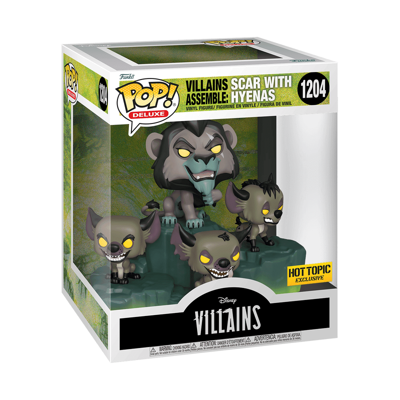 Funko Pop! Deluxe Scar w/Hyenas from Lion King #1204