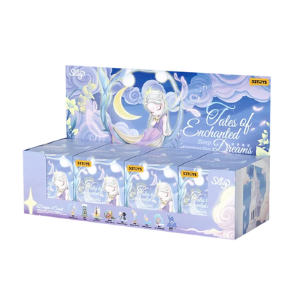 Box of 'Tales of Enchanted Dreams' with cartoon characters and decorative elements on a white background