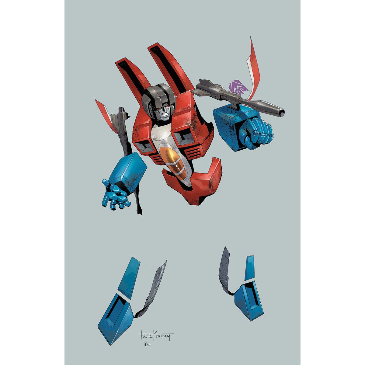 [Signed by Tyler Kirkham] Transformers #18 Unknown Comic Tyler Kirkham Negative Space Virgin Var [IN STOCK]