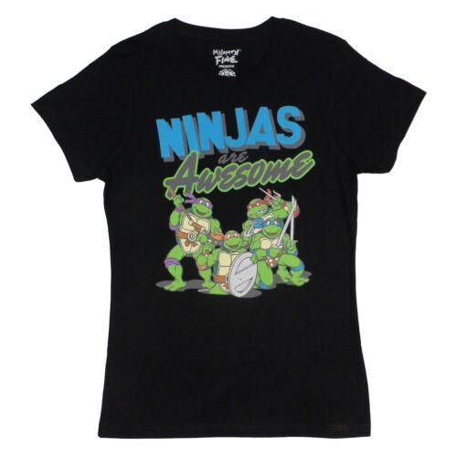 Teenage Mutant Ninja Turtles Ninjas Are Awesome TMNT Junior T-Shirt
