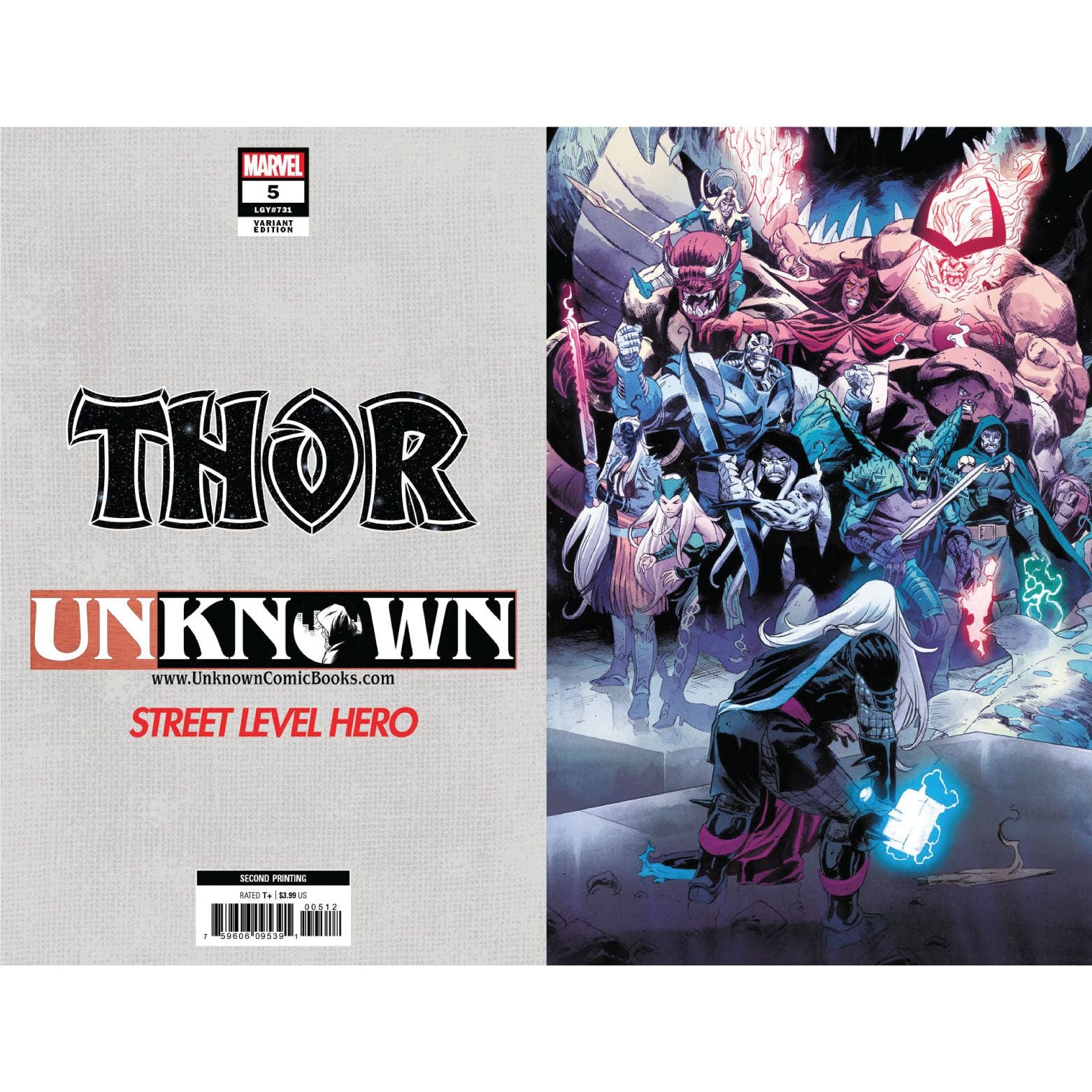 THOR #5 2ND PTG UNKNOWN COMICS EXCLUSIVE KLEIN VIRGIN VAR (07/29