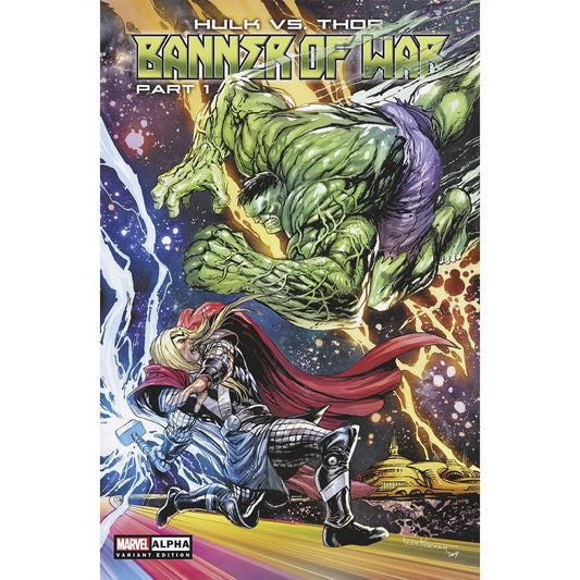 HULK VS. THOR: BANNER OF WAR ALPHA 1 UNKNOWN COMICS TYLER KIRKHAM EXCLUSIVE VAR (05/04/2022) (05/11/2022) - Plastic Empire