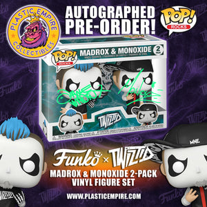 FUNKO POP! TWIZTID MADROX & MONOXIDE DUAL SIGNED 2-PACK SET AUTOGRAPHS ARE JSA AUTHENTICATED IN STOCK