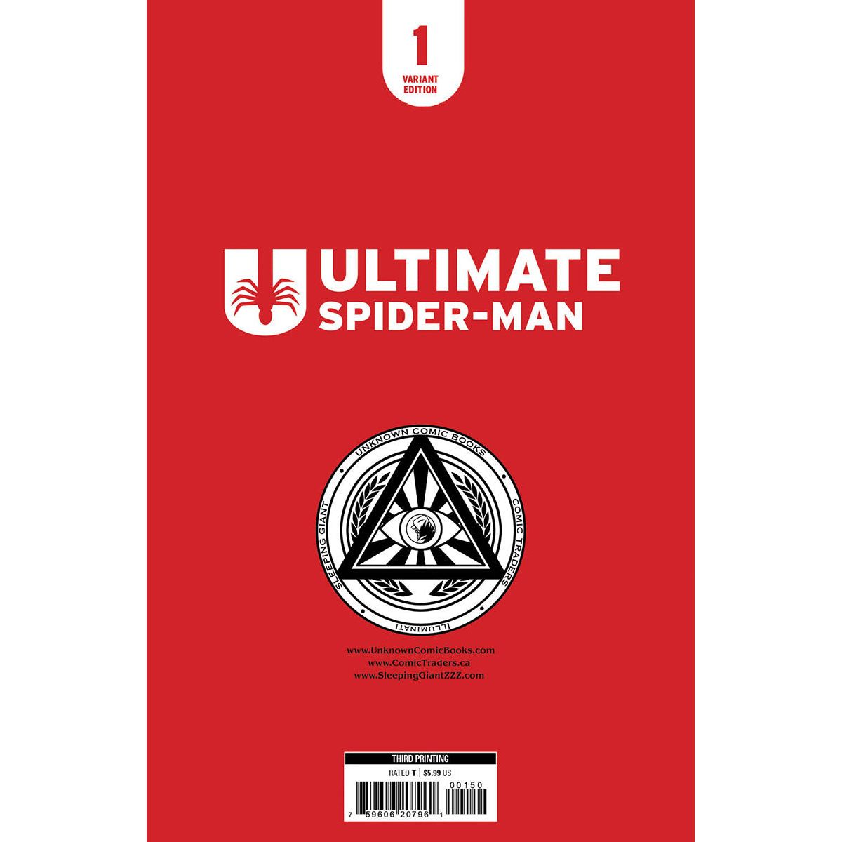 [Signed by Hickman] Ultimate Spider-Man #1 B&W CON VIRGIN Unknown Comics Matrazzo Exclusive Var [INST] 3rd PTG