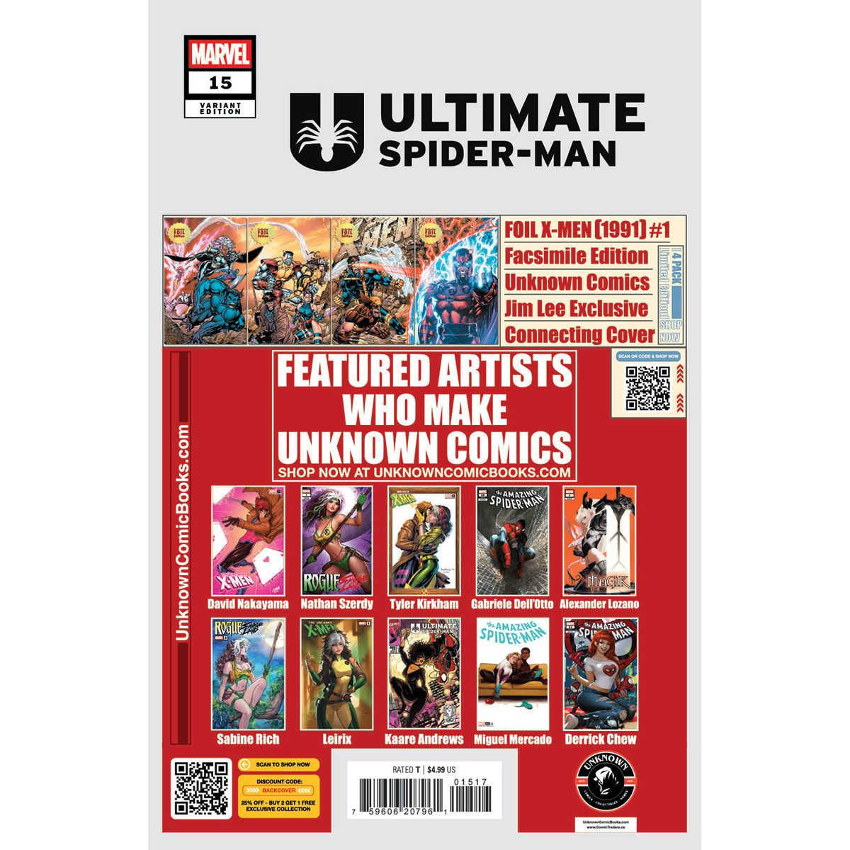Ultimate Spider-man #15 Unknown Comic Mirka Andolfo Exclusive Var (03/26/2025) - Plastic Empire
