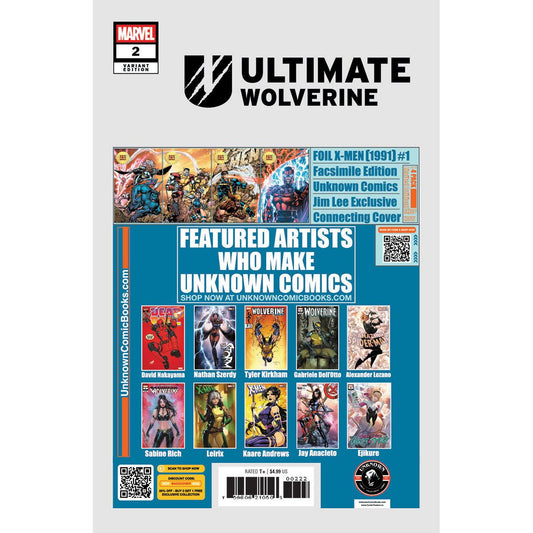 Ultimate Wolverine #2 Unknown Comics Exclusive Ivan Tao Var (02/19/2025) - Plastic Empire