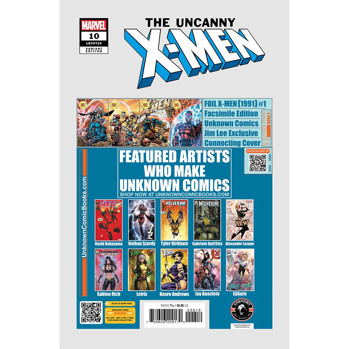 Uncanny X-Men #10 Unknown Comic David Nakayama Exclusive Var (02/05/2025) (02/19/2025)