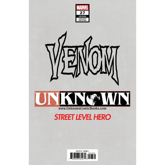 VENOM #27 UNKNOWN COMICS TYLER KIRKHAM EXCLUSIVE SECRET VAR (08/12/2020) - Plastic Empire