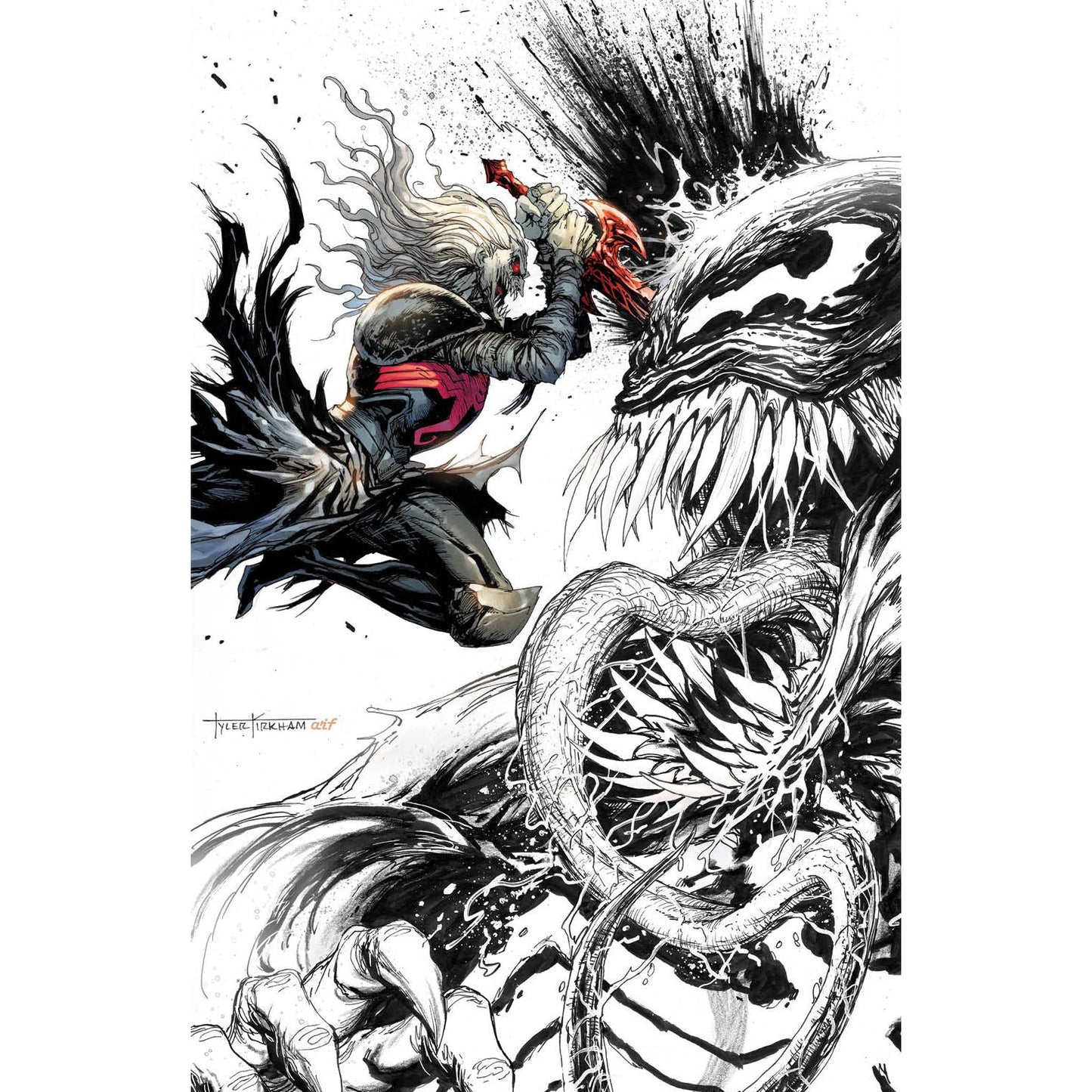 Venom #28 Unknown Comics Tyler Kirkham Exclusive Color Splash Secret Virgin Var