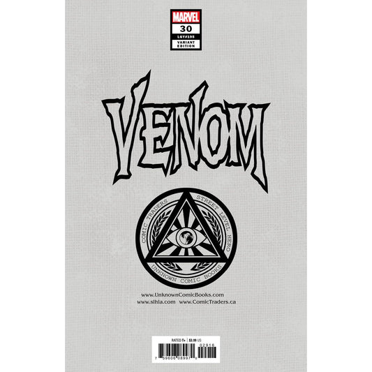 VENOM #30 UNKNOWN COMICS TYLER KIRKHAM EXCLUSIVE VAR (11/18/2020) - Plastic Empire