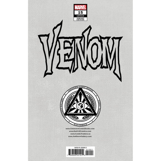 VENOM #15 [DWB] UNKNOWN COMICS MARCO MASTRAZZO EXCLUSIVE VAR (01/18/2023) - Plastic Empire