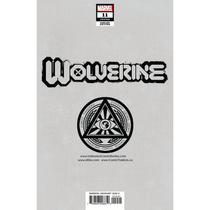 WOLVERINE #11 UNKNOWN COMICS DAVE RAPOZA EXCLUSIVE VAR (04/14/2021)