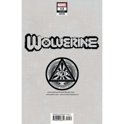WOLVERINE #13 UNKNOWN COMICS LUCAS WERNECK EXCLUSIVE VAR GALA (06/23/2021)