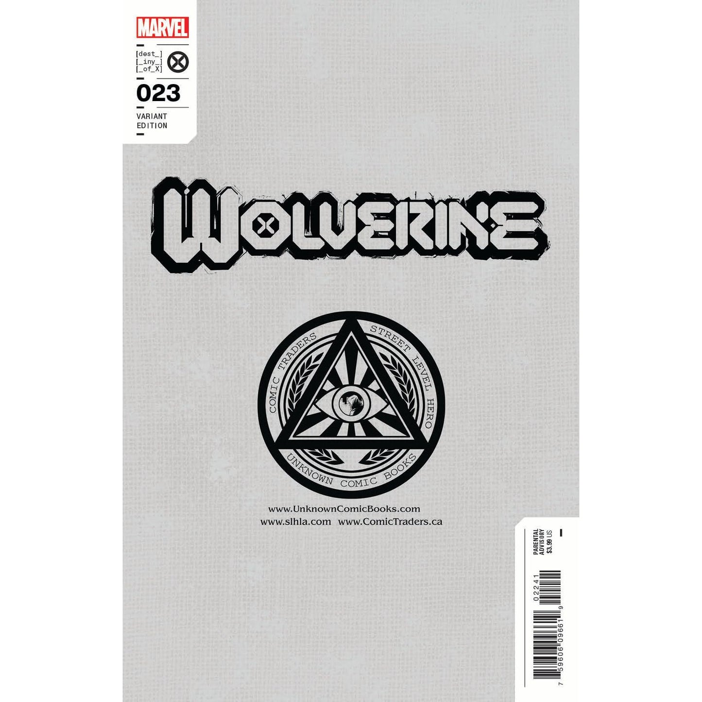 Wolverine #23 Unknown Comics Scott Williams Exclusive Virgin Icon Var (07/13/2022)