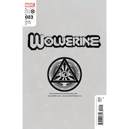 Wolverine #23 Unknown Comics Scott Williams Exclusive Virgin Icon Var (07/13/2022)