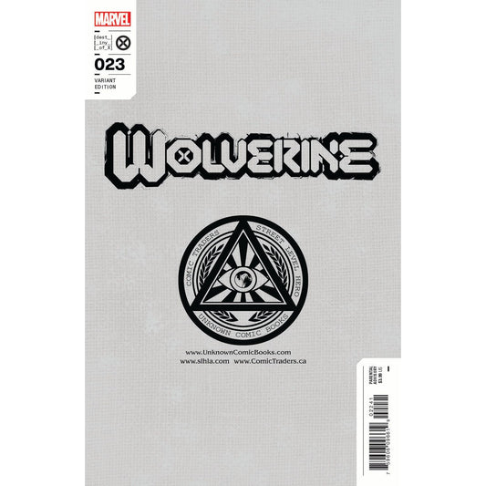 Wolverine #23 Unknown Comics Scott Williams Exclusive Virgin Icon Var (07/13/2022)
