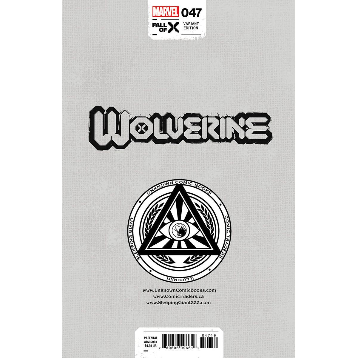 WOLVERINE #47 UNKNOWN COMICS MICO SUAYAN EXCLUSIVE VAR (04/10/2024) - Plastic Empire