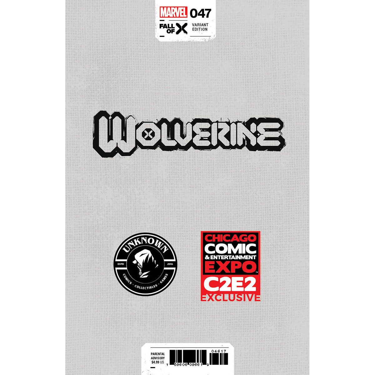 Wolverine #47 Unknown Comics Mico Suayan Exclusive Virgin C2E2 Var (04/10/2024)