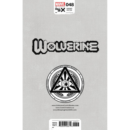 [2 Pack] Wolverine #48 Unknown Comics Marco Mastrazzo Exclusive Var (04/24/2024)