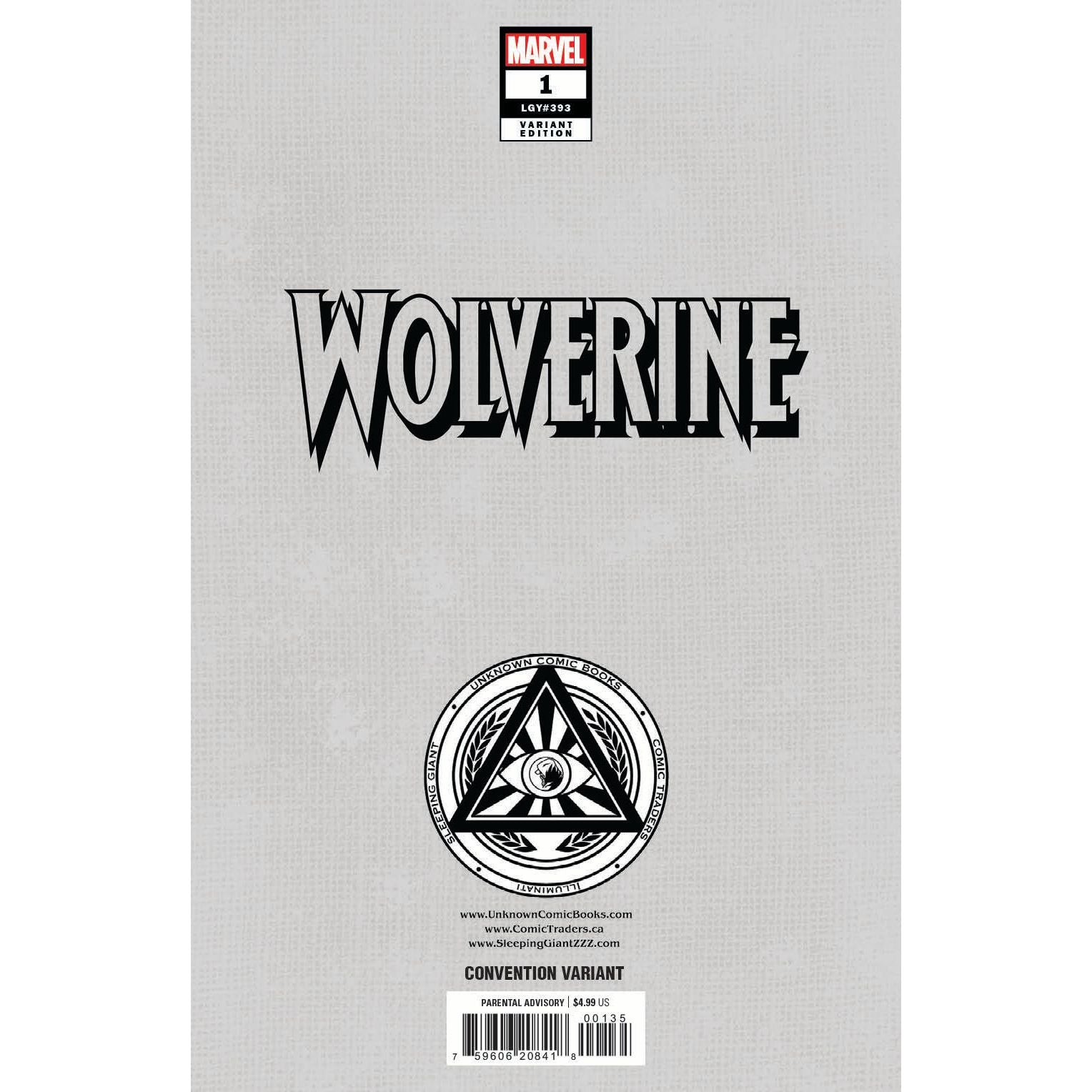 Wolverine #1 Unknown Comics Dell’Otto Exclusive Virgin Convention NYCC 2024 Var (10/23/2024) - Plastic Empire