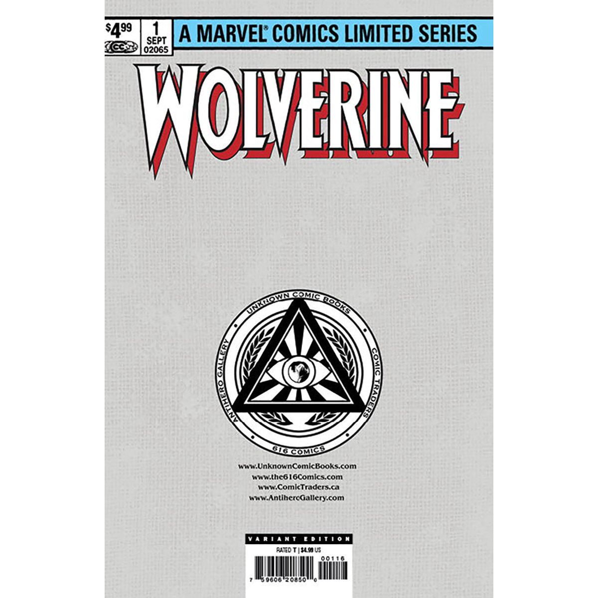 [Signed by Kaare Andrews] WOLVERINE BY CLAREMONT & MILLER #1 FACSIMILE EDITION [NEW PRINTING] UNKNOWN COMICS KAARE ANDREWS EXCLUSIVE VIRGIN VAR [IN STOCK]