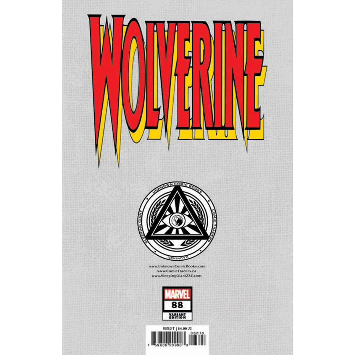 WOLVERINE #88 UNKNOWN COMICS DAVID NAKAYAMA FACSIMILE VIRGIN