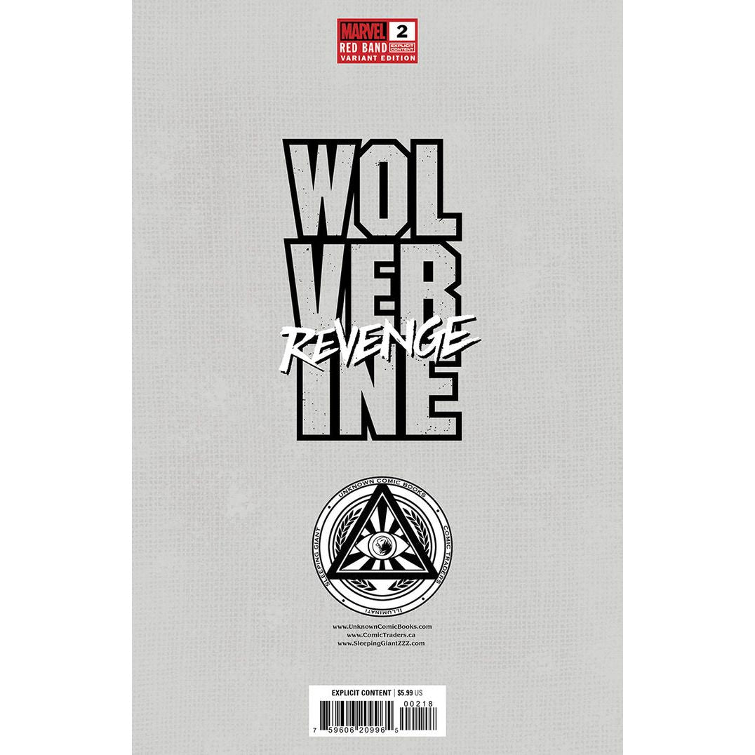 [Signed by Hickman] Wolverine: Revenge - Red Band #2 Unknown Comics Kirkham Exclusive Var Explicit Content [INST]