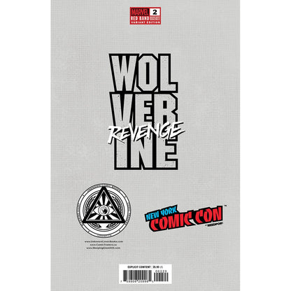 [Signed by Hickman] Wolverine: Revenge - Red Band #2 Virgin CON Unknown Comics Kirkham Exclusive Var Explicit Content [INST] - Plastic Empire